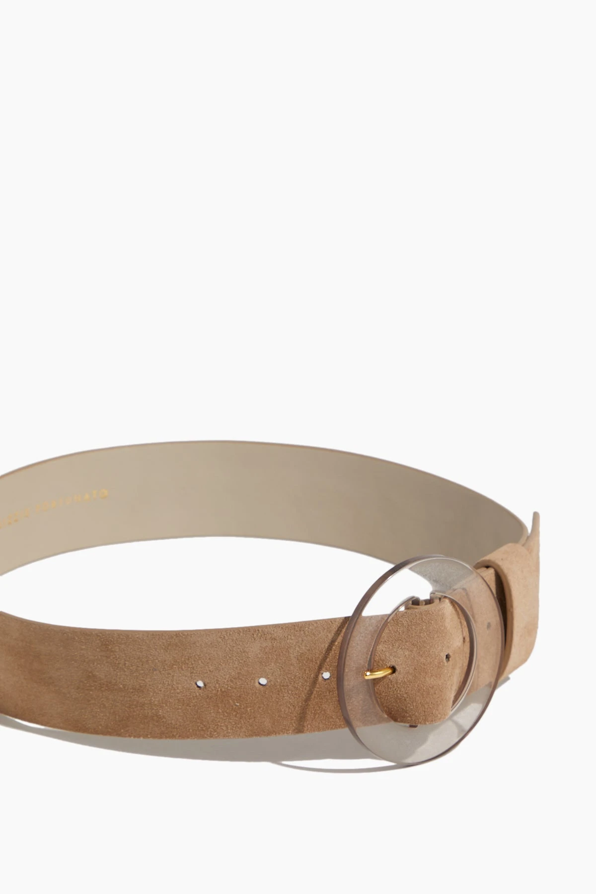 Louise Belt In Light Taupe Suede - Image 3