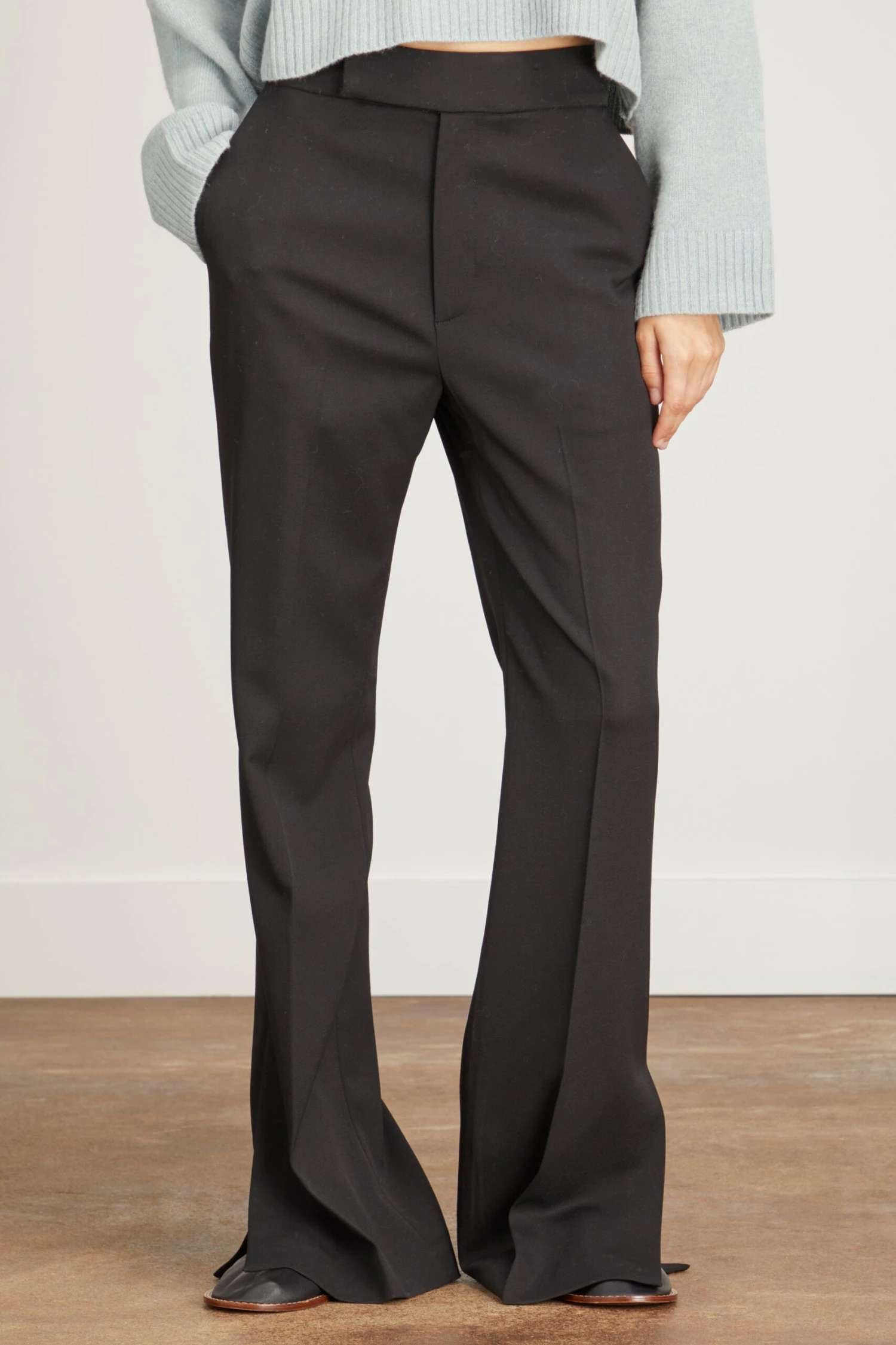 Baltrum Straight Pants In Black - Image 3
