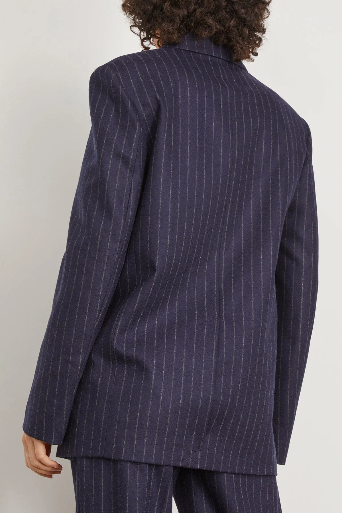 Senja Blazer In Navy Stripes - Image 4