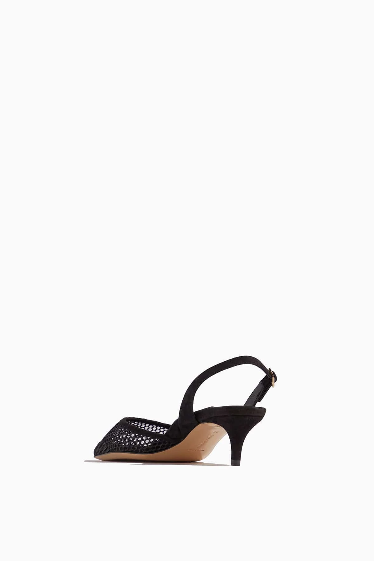 Classic Slingback In Black Glitter Mesh - Image 3