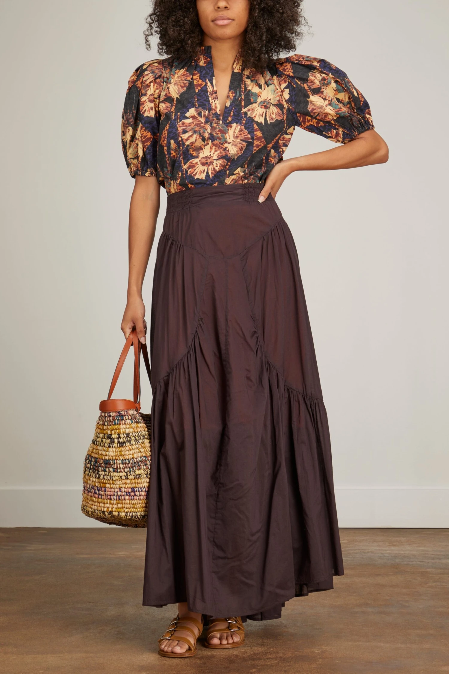 Deia Skirt In Brown - Image 2