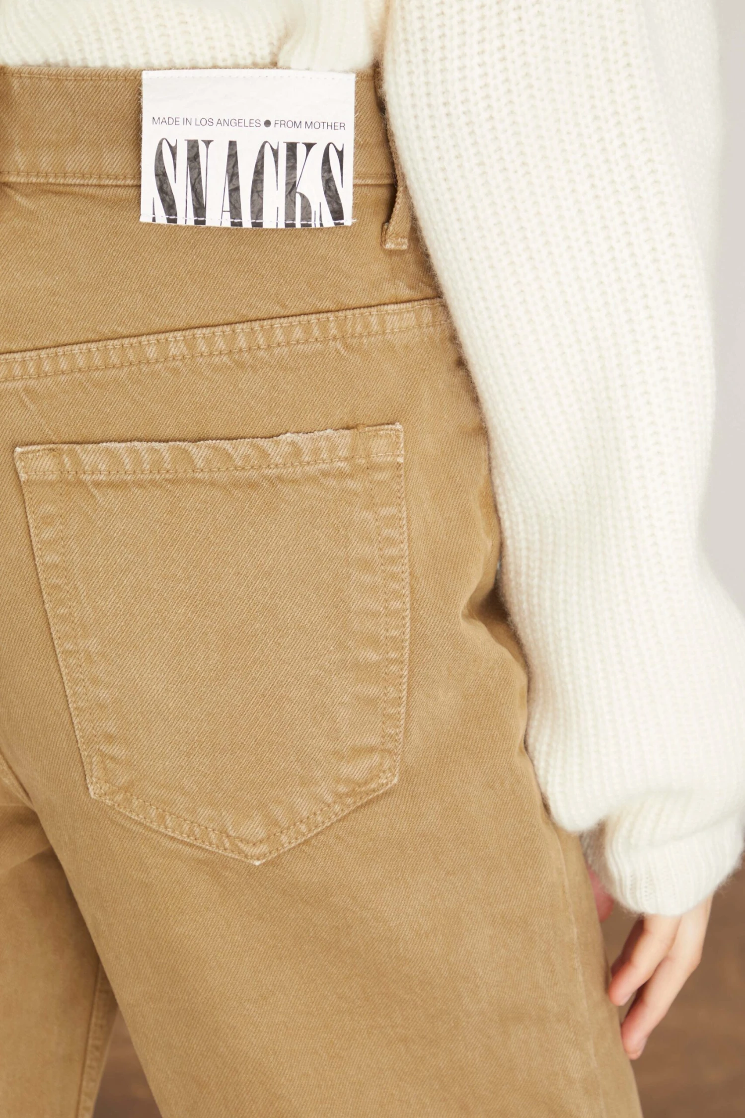 MOTHER High Waisted Double Stack Ankle Jean In Army Green - Image 5