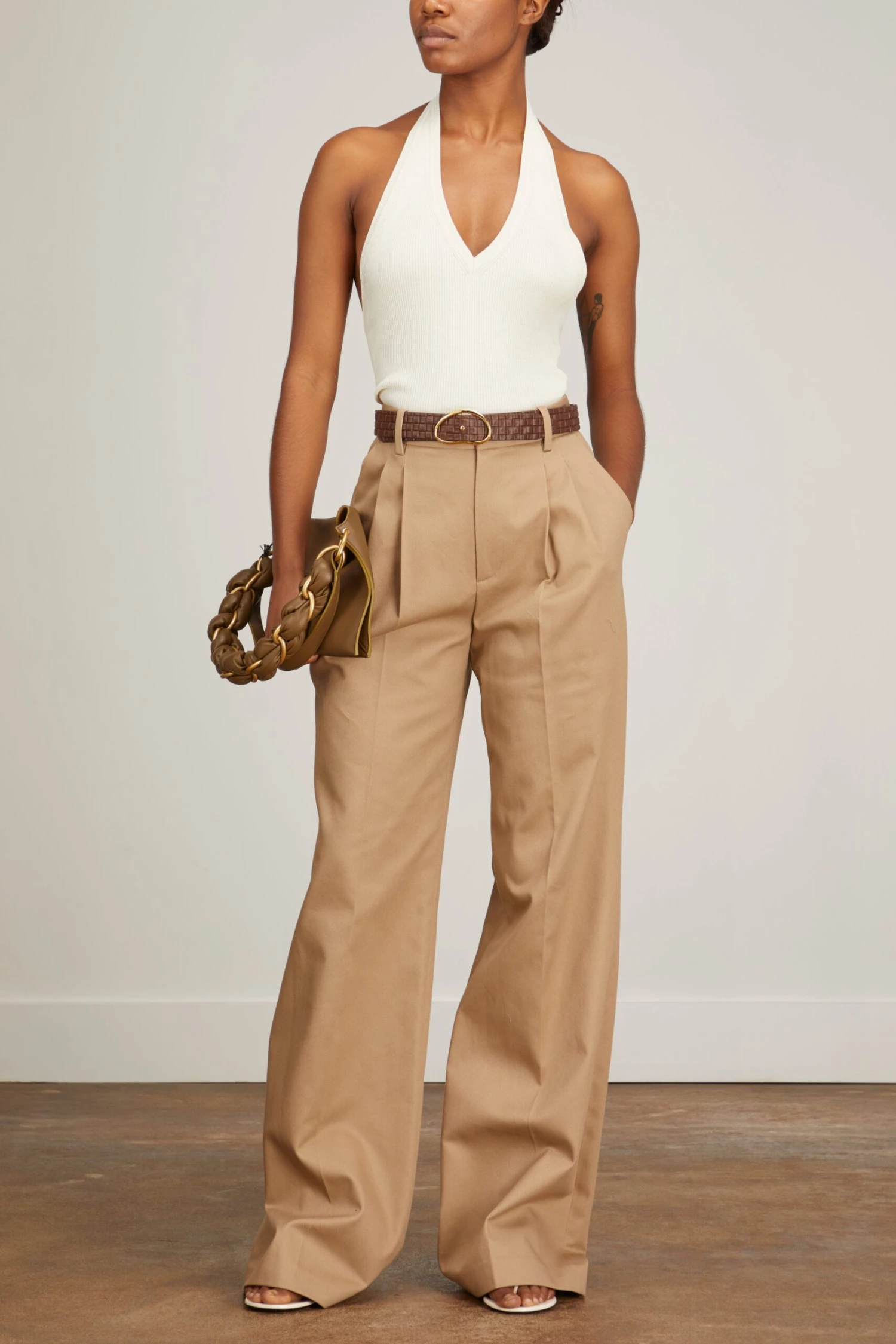 NILI LOTAN Flavie Pant In Khaki - Image 2