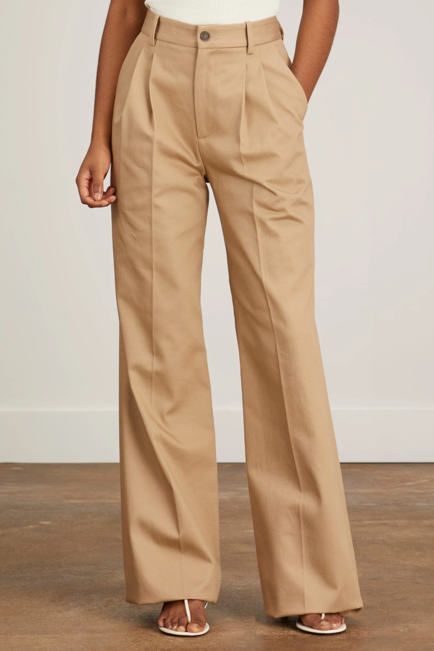 NILI LOTAN Flavie Pant In Khaki - Image 3