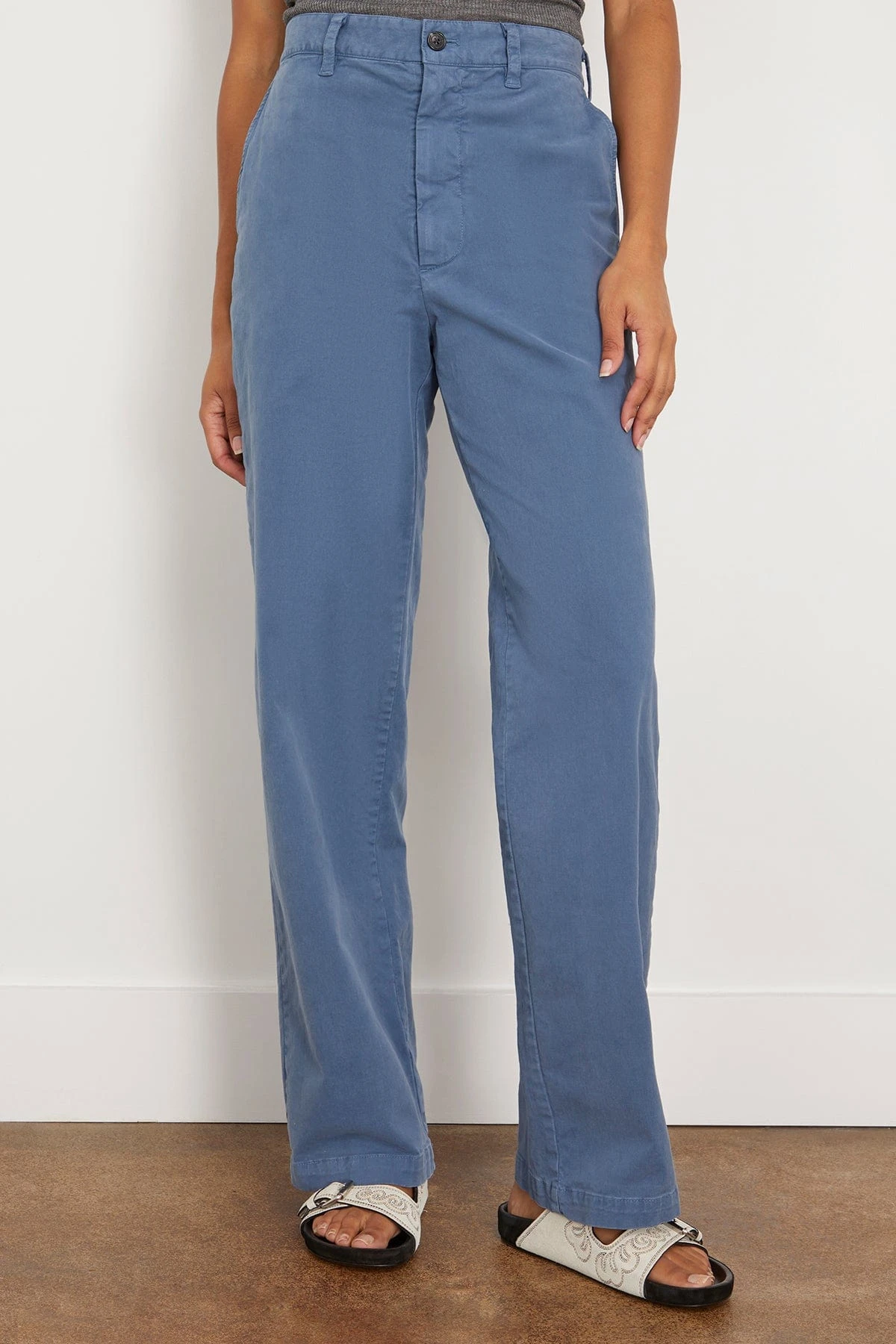NILI LOTAN Eliot Boy Pant In Cadet Blue - Image 3