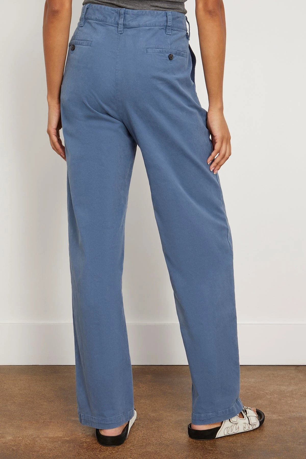 NILI LOTAN Eliot Boy Pant In Cadet Blue - Image 4