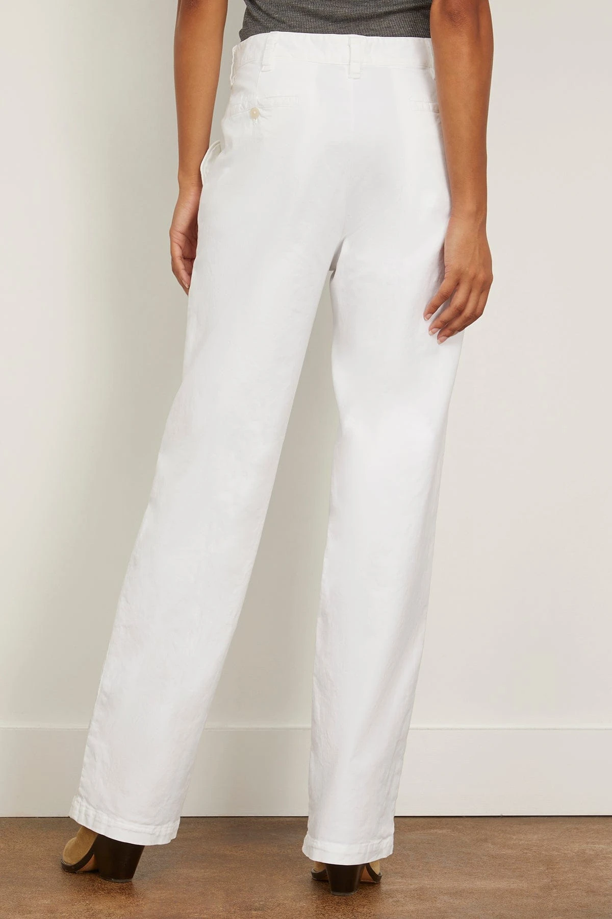 NILI LOTAN Eliot Boy Pant In White - Image 4