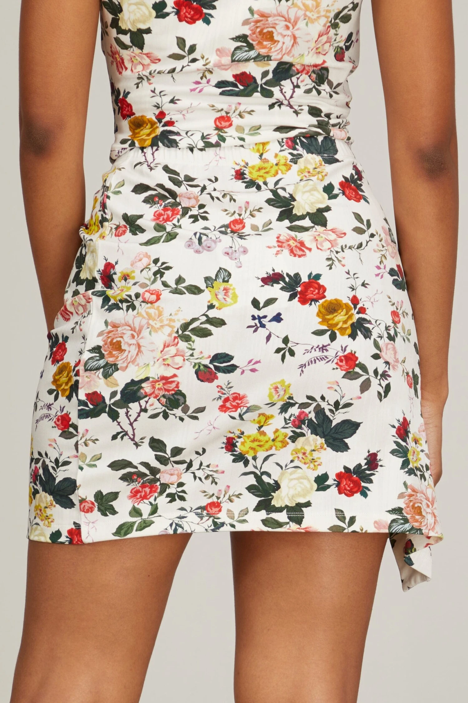 Paco Rabanne Jupe Knee Skirt In Ivory Rose Gard - Image 4