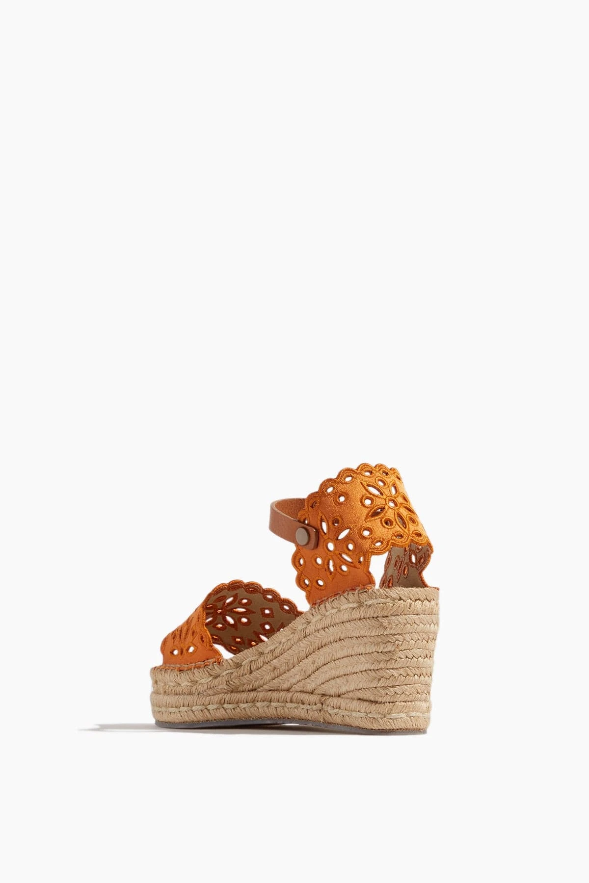 Omaira Wedge Sandal In Sunset Satin - Image 3