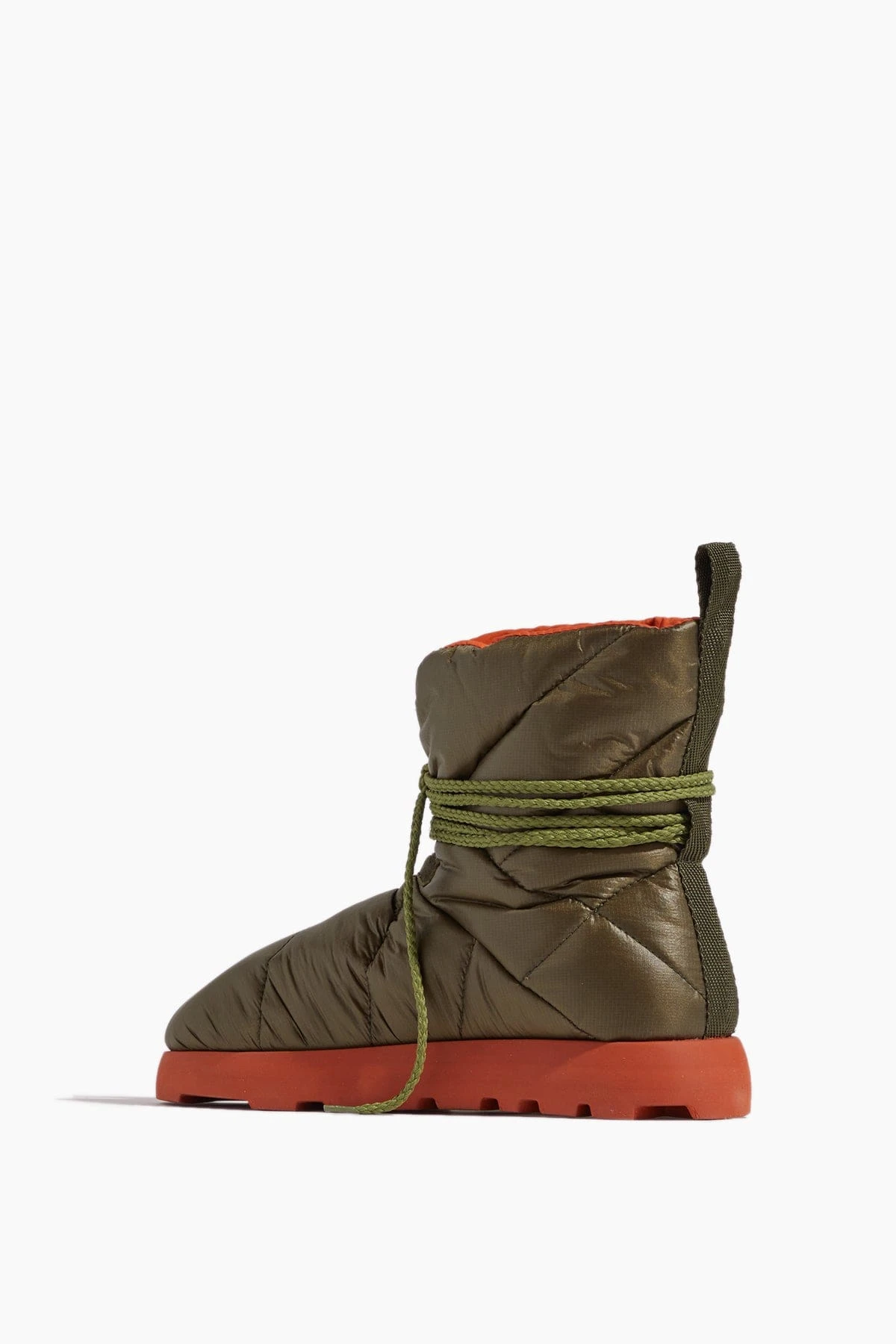 Laccio Pillow Boots In Military/Orange/Rubber - Image 3