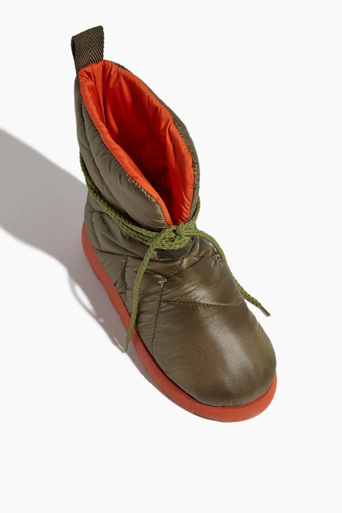 Laccio Pillow Boots In Military/Orange/Rubber - Image 4