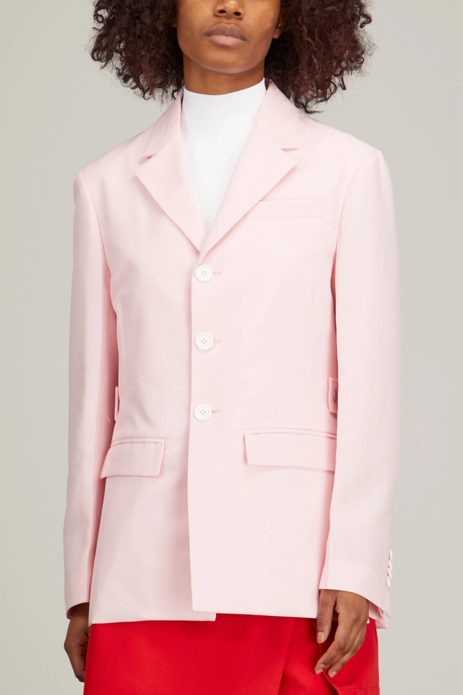 Blazer In Peony - Image 3