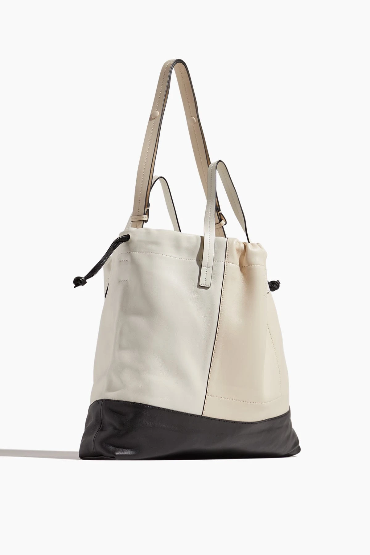 Coulisse Shopper Bag In White Butter - Image 4