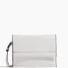 Small Accordion Flap Bag In Optic White