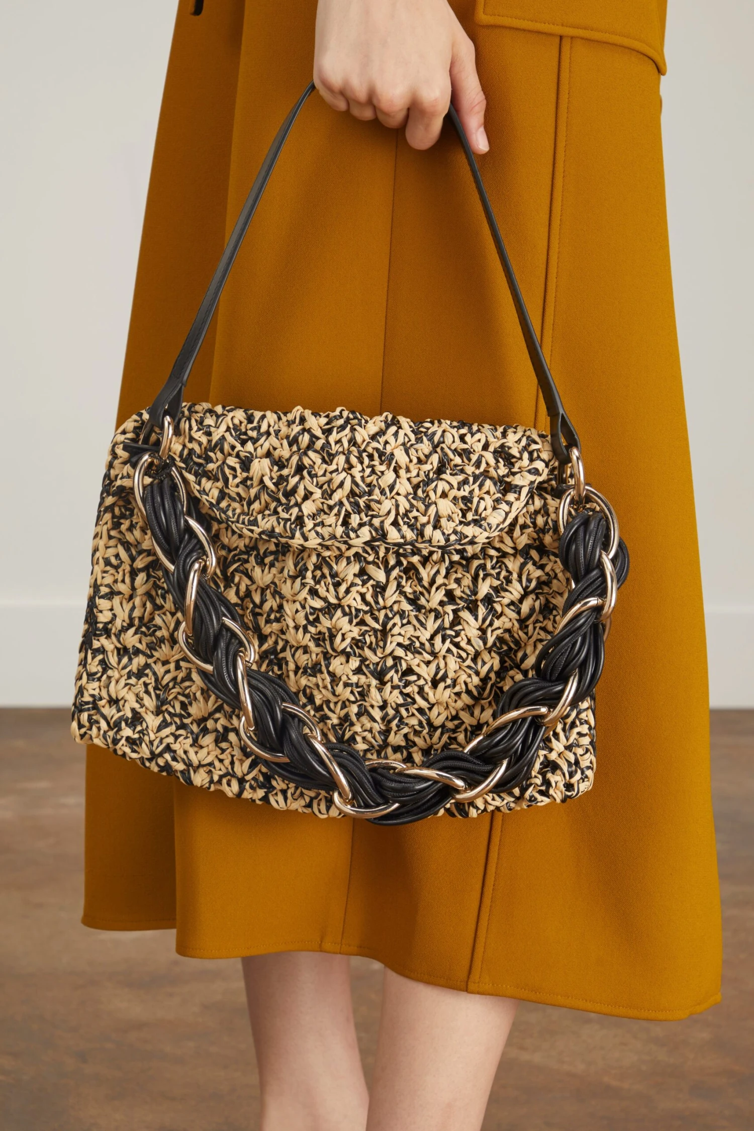 PROENZA SCHOULER Crochet Braid Bag In Black/Natural - Image 2