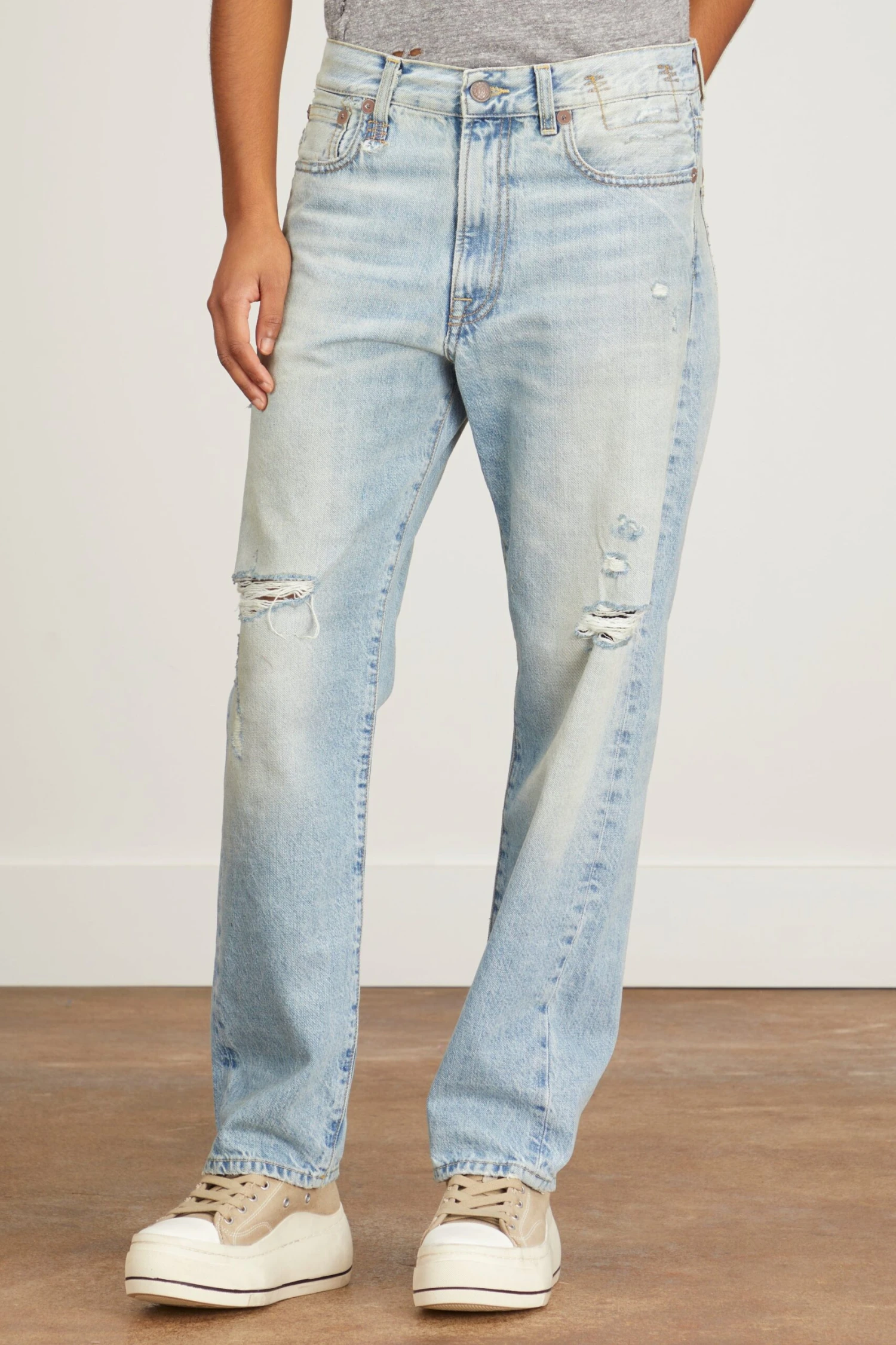 R13 Boyfriend Jean In Easton Blue - Image 3