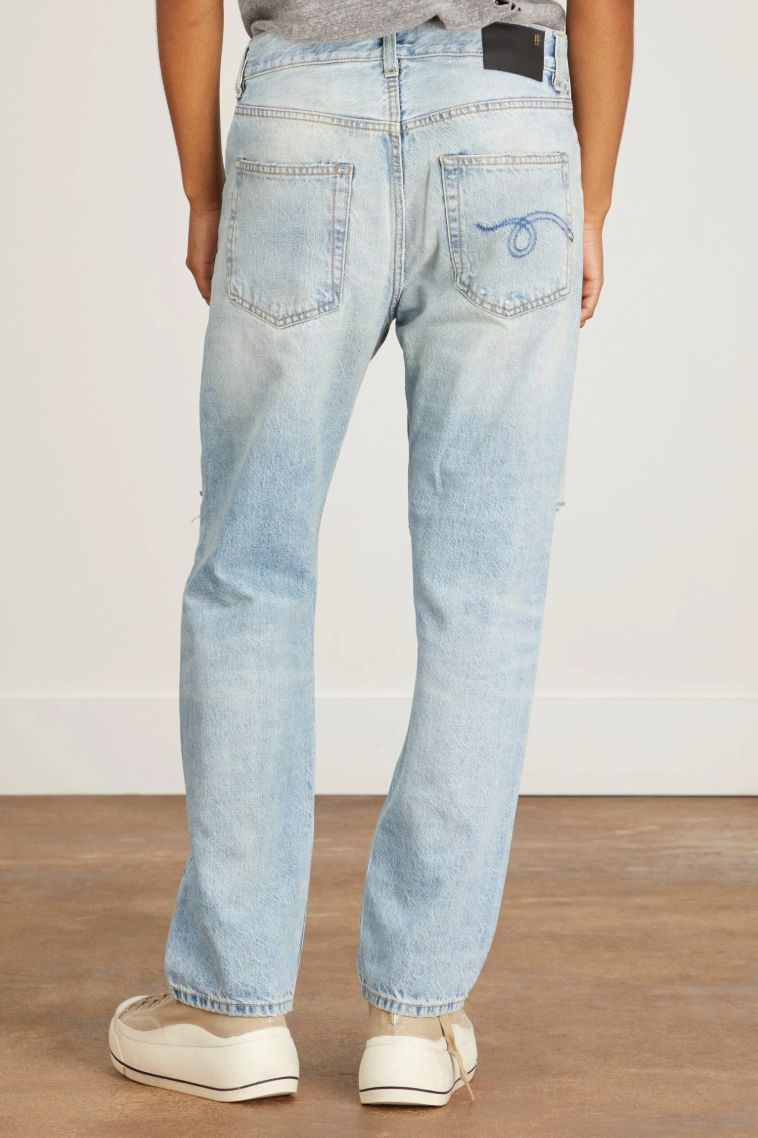 R13 Boyfriend Jean In Easton Blue - Image 4