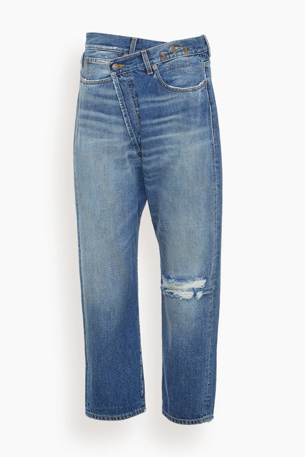 R13 Crossover Jean In Amber Blue
