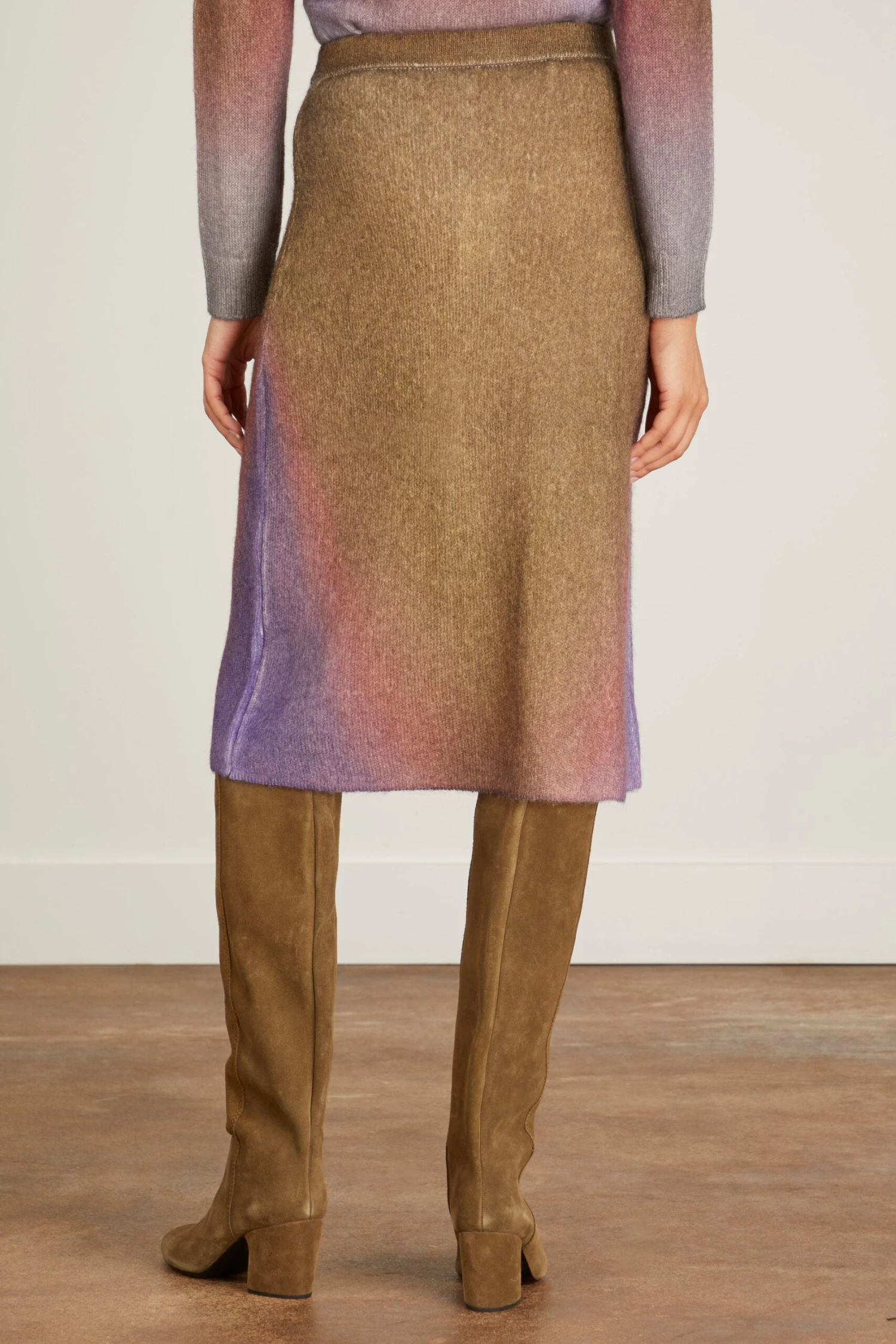Feit Skirt In Purple - Image 4