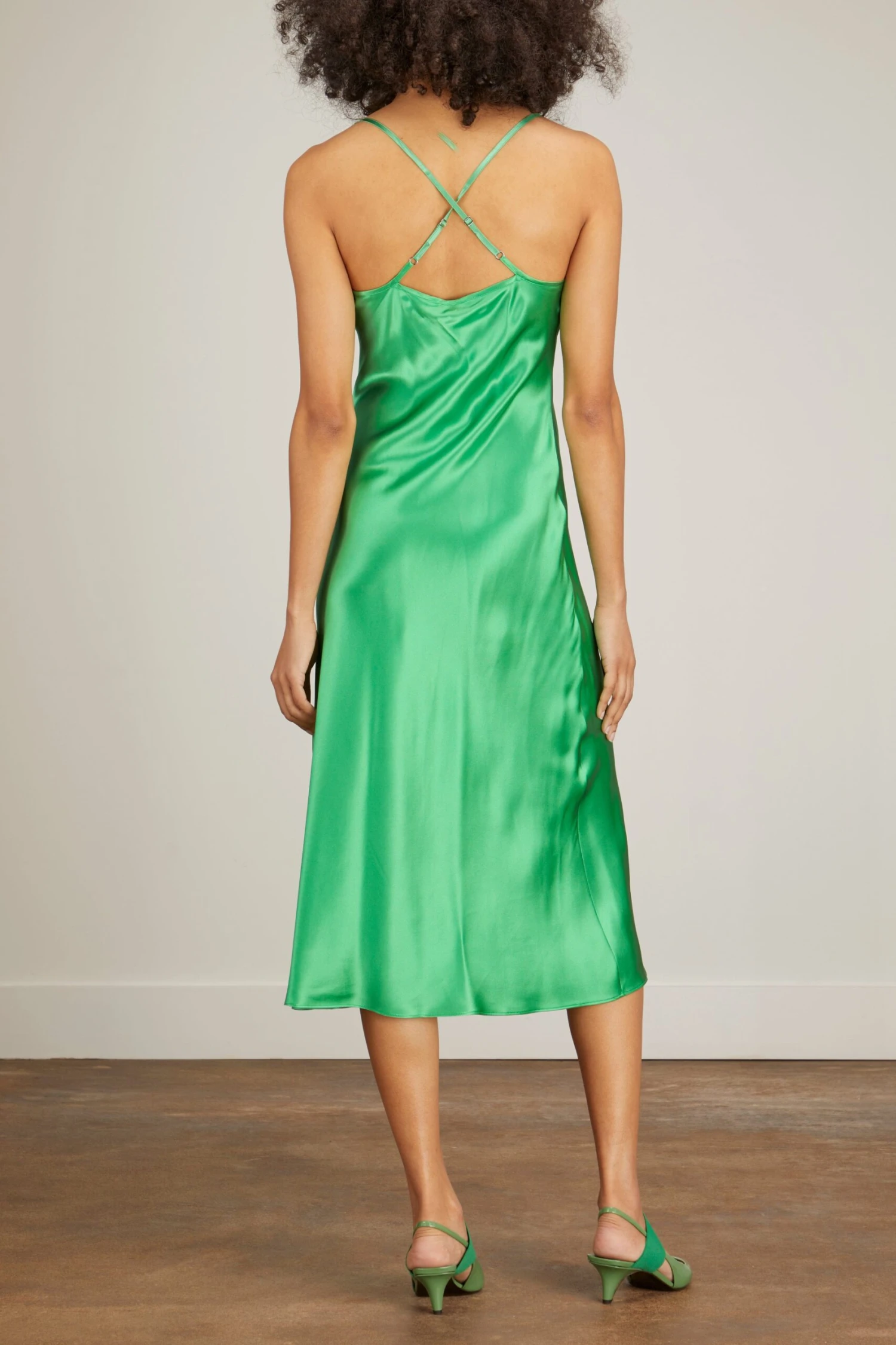 Cowl Neck Dress In Midori - Image 4