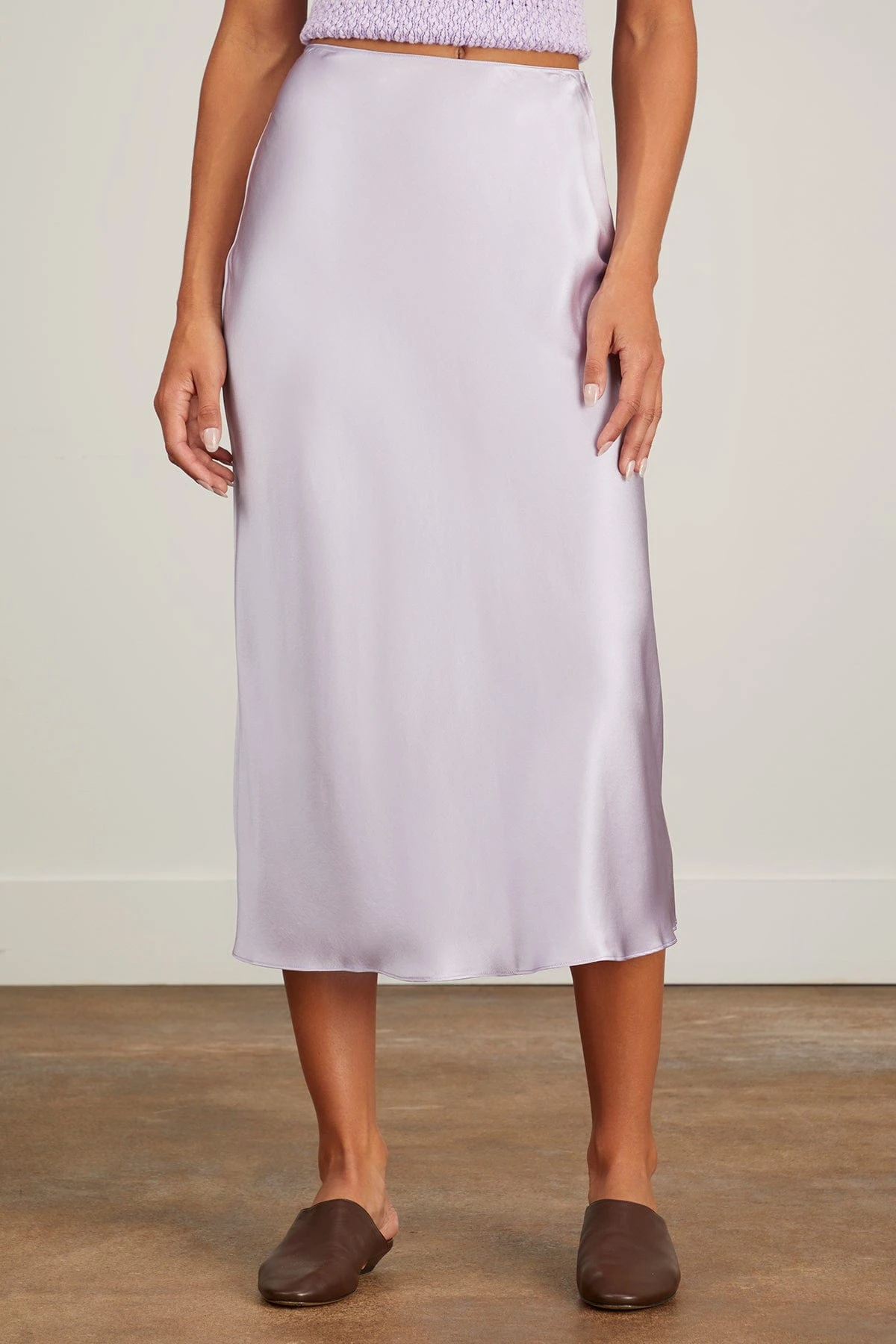 Miranda Midi Silk Skirt In Prism - Image 3