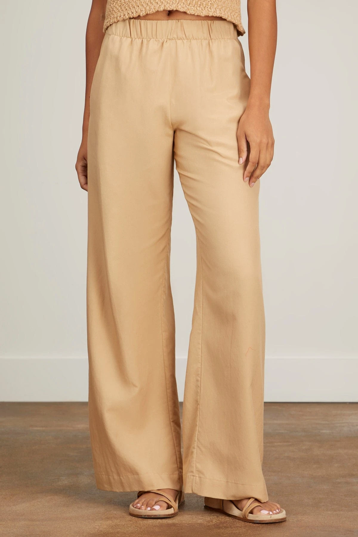 Roman Wide Leg Pant In Sandhill - Image 3