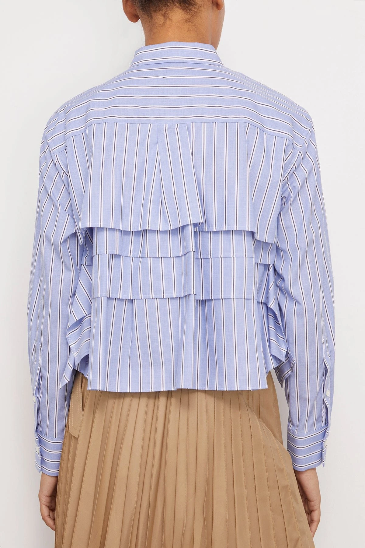Sacai Cotton Poplin Shirt In Stripe - Image 4