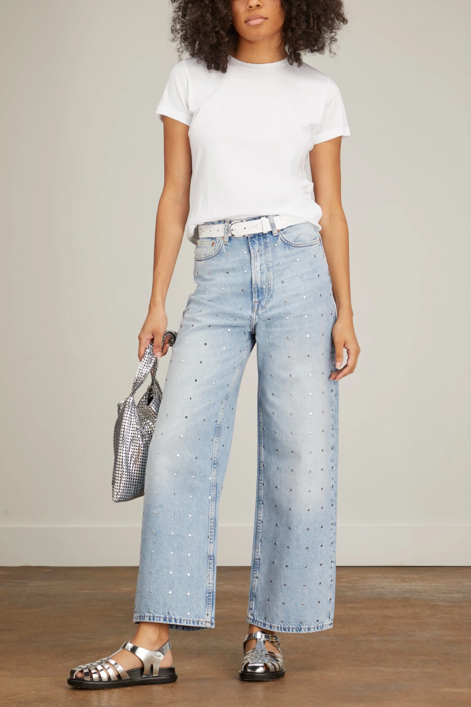 Samsoe Samsoe Shelly Jean In Frozen Stud - Image 2