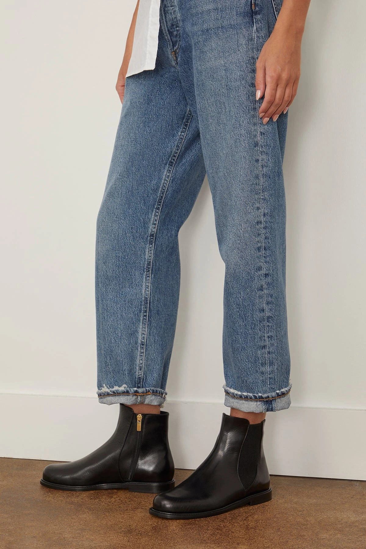 Ava Flat Bootie In Black - Image 2