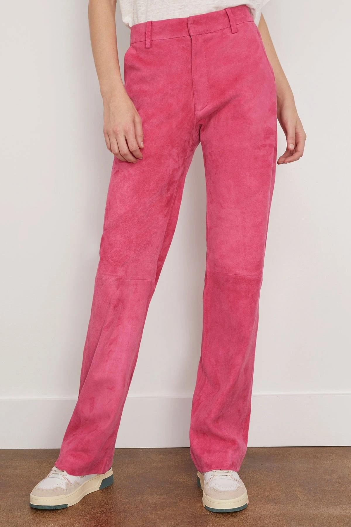 Baggy Lowrise Trouser In Hot Pink - Image 3
