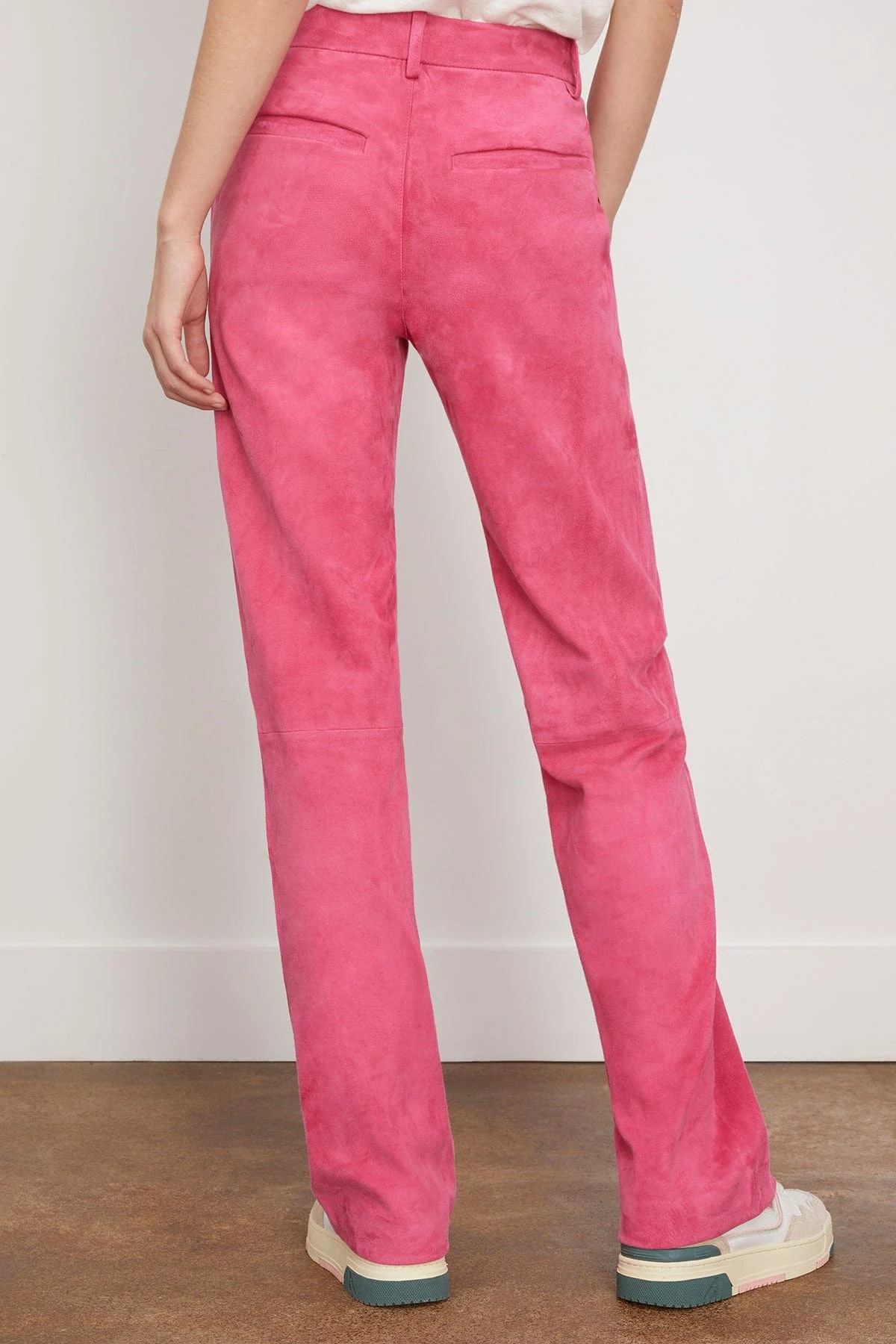 Baggy Lowrise Trouser In Hot Pink - Image 4