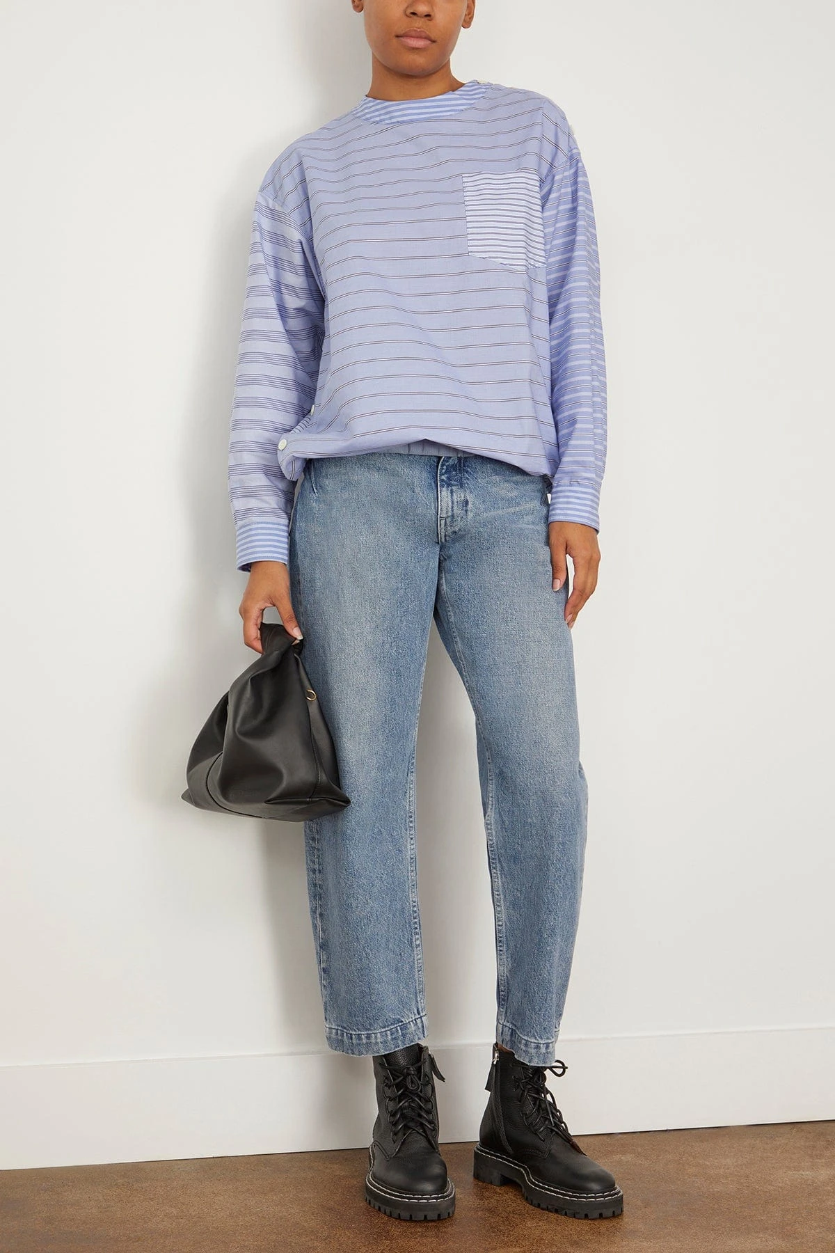 Skate Jean Trouser In Mid Blue - Image 2