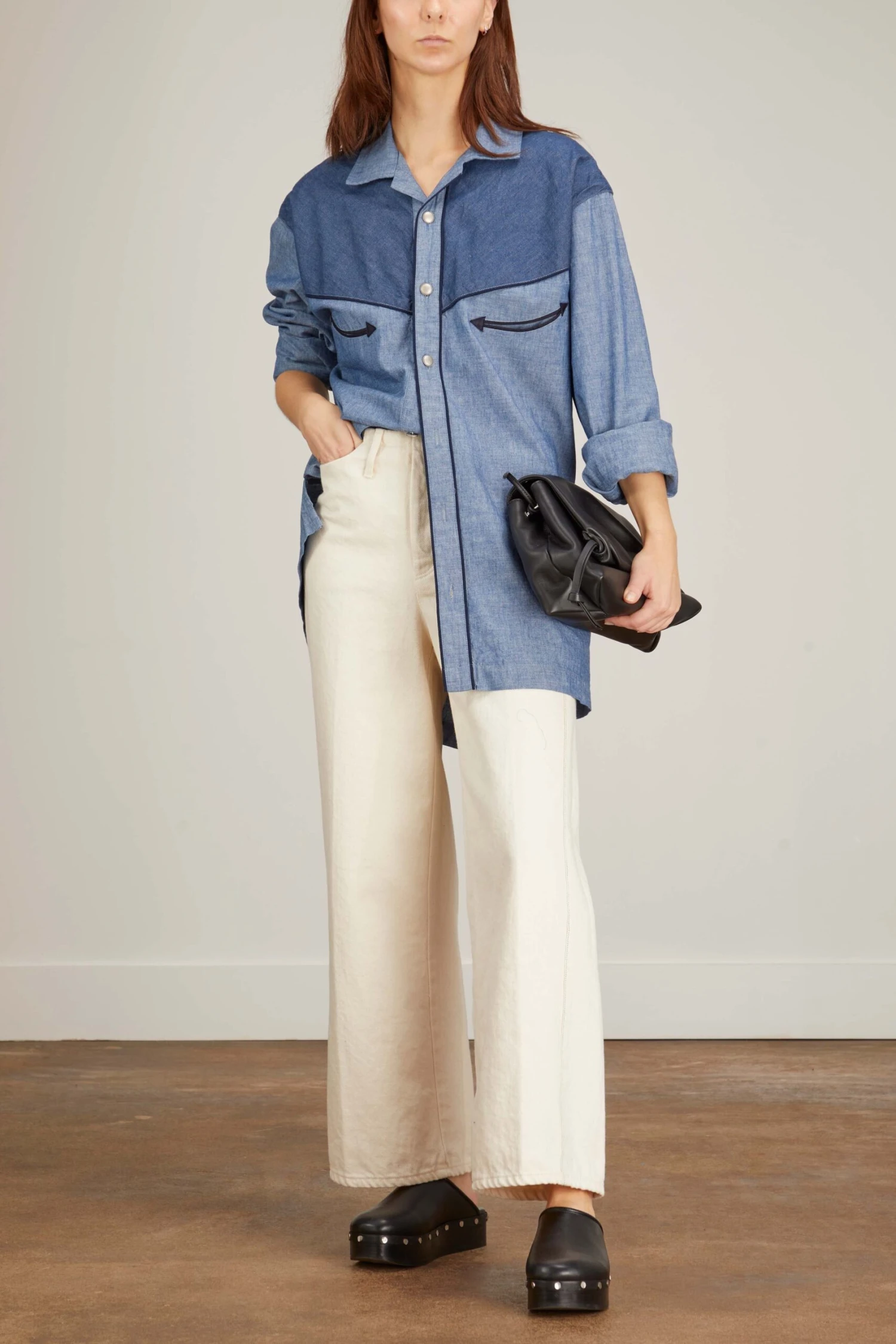 The Selvedge Jean Trouser In Rinsed Raw White - Image 2