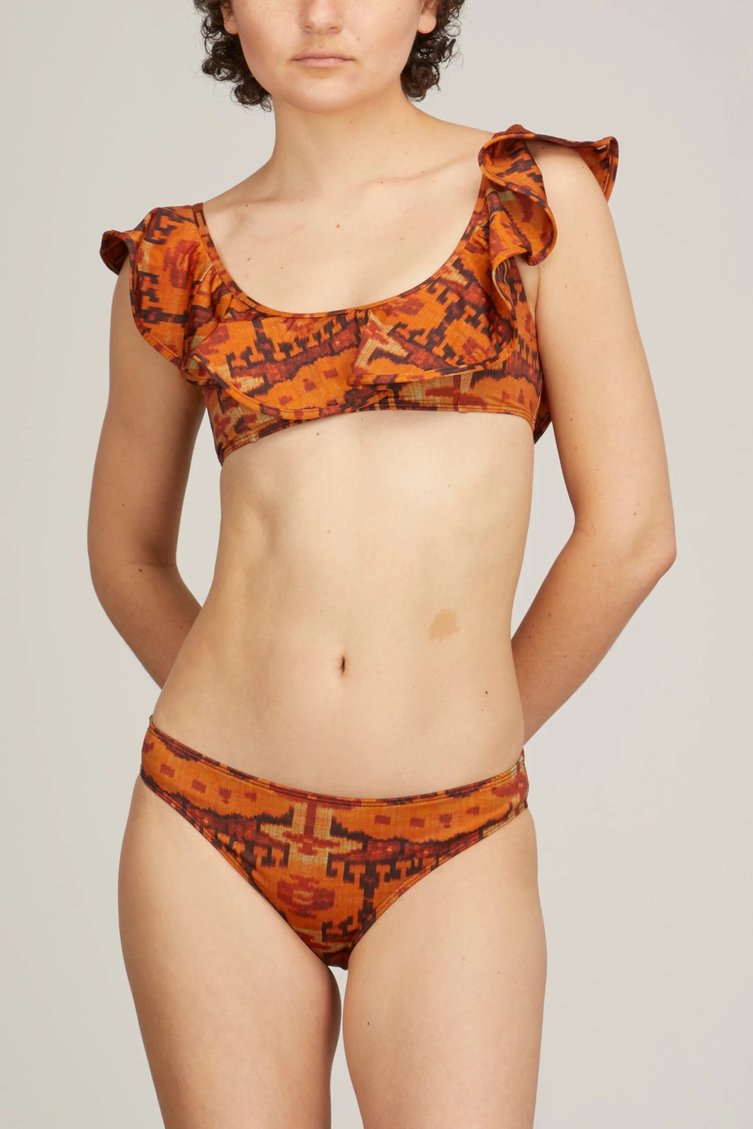 ULLA JOHNSON Azores Bikini Top In Oak - Image 3