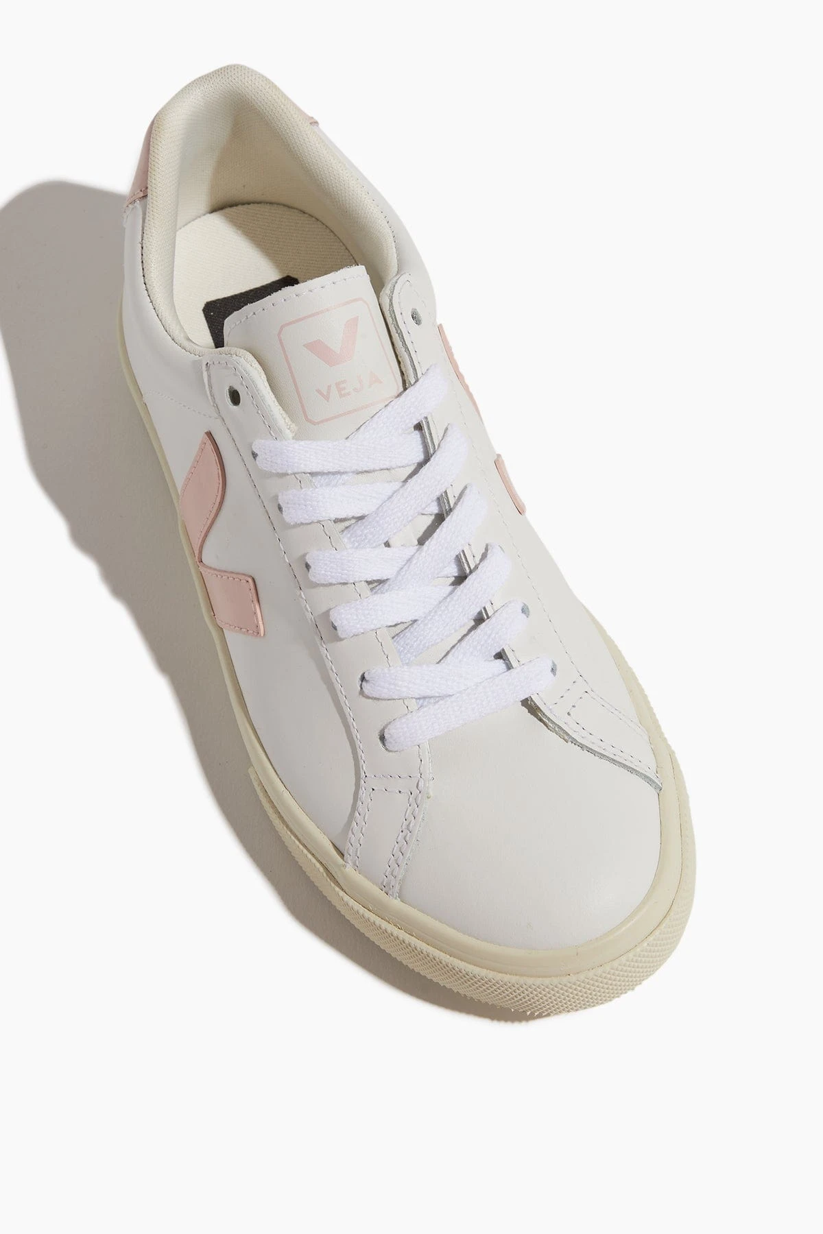 Veja Esplar Logo Sneaker In Extra White/Petale - Image 4
