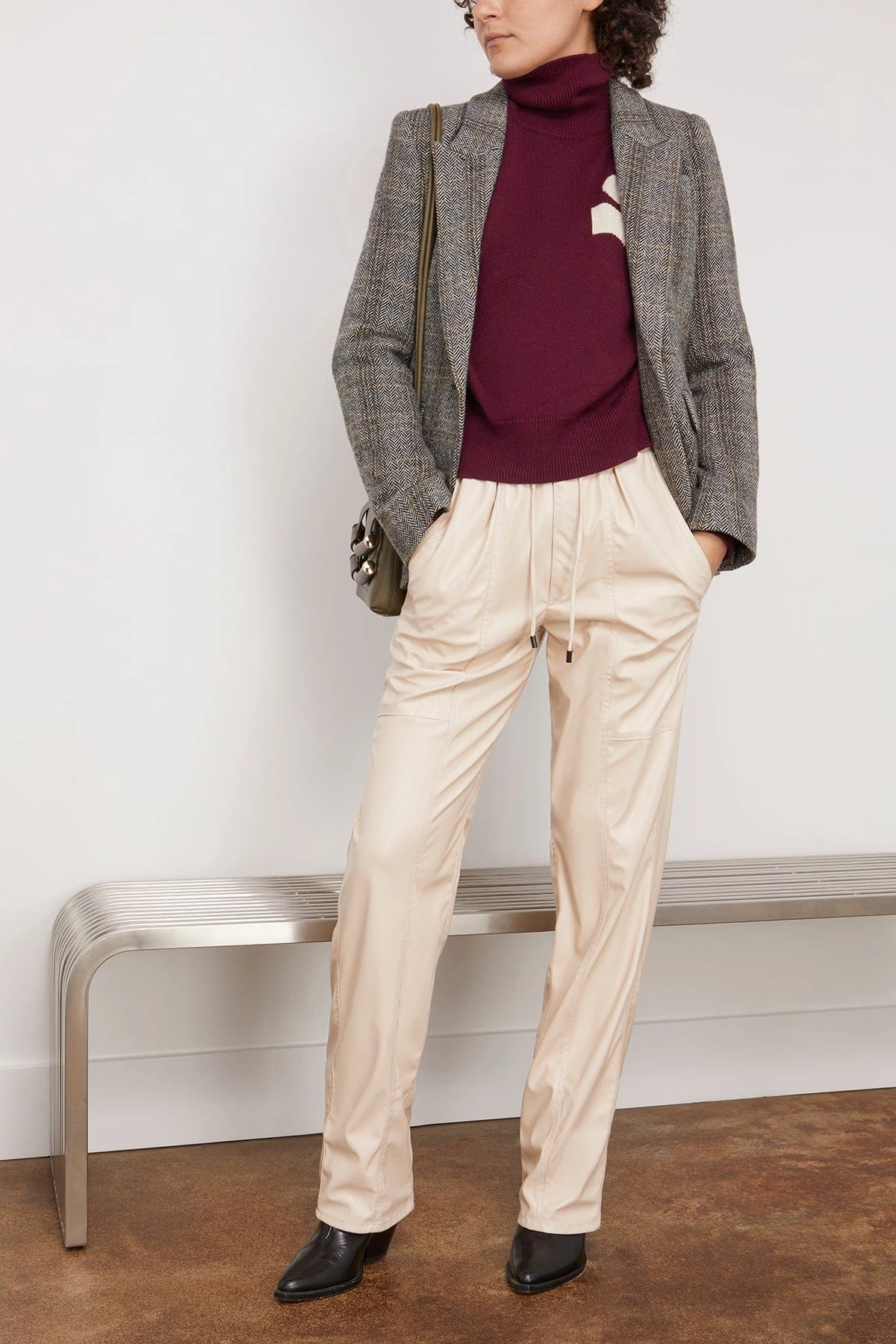 Kerstin Blazer In Beige - Image 2