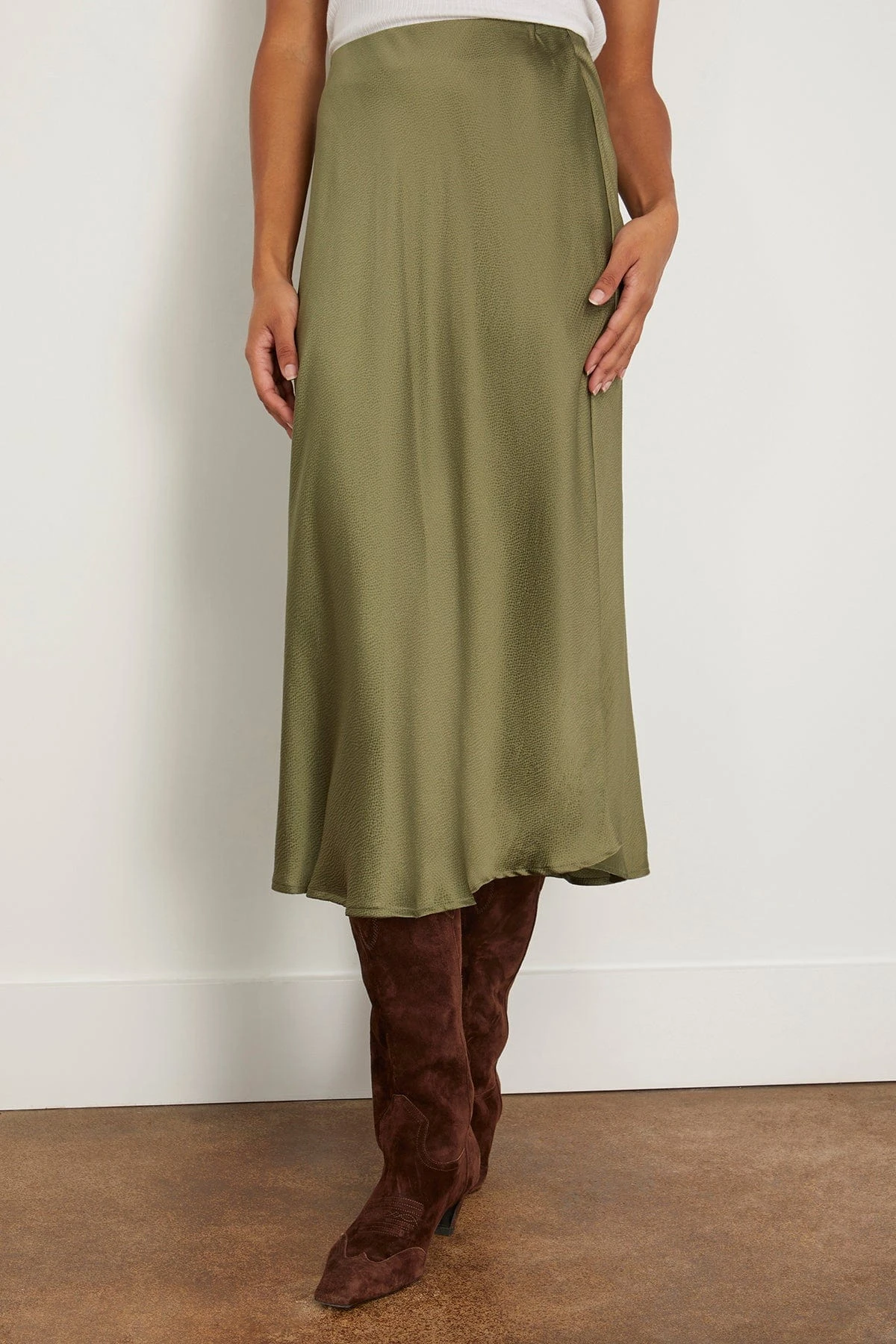 Audrina Skirt In Serpentine - Image 3