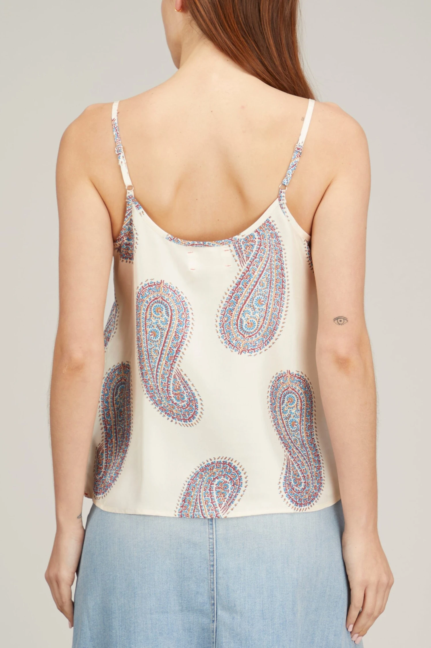 Rei Top In Ivory Paisley - Image 4
