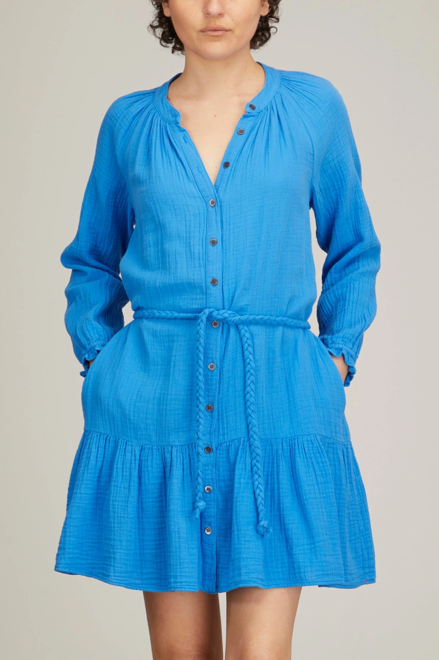 Rainey Dress In Cobalt - Image 3